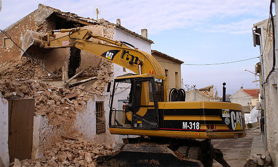 Derribos y demoliciones en Madrid y Toledo